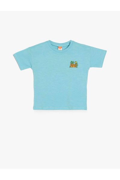 Koton Tricou din bumbac cu mânecă scurtă, cu detaliu imprimat