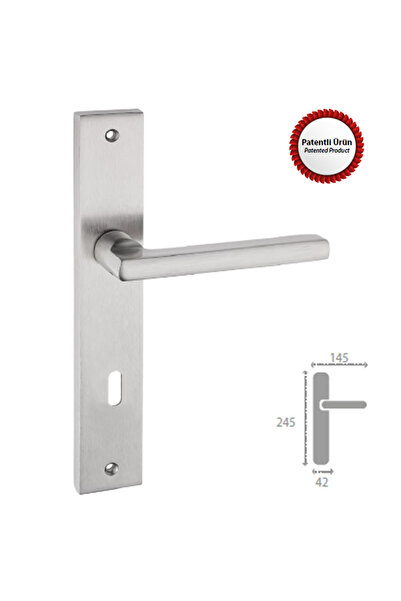 İSTANBUL DOOR HANDLES مقبض باب ساتان أوروبي مع غرفة مرآة (TK)