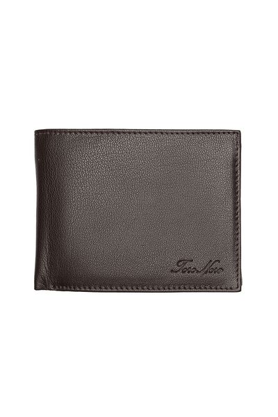 Toro Nero Men's Wallet Made Of Genuine Brown Leather Max, Rfid Protection