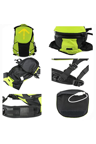 Koopsio Smart backpack with integrated LED signaling function for bicycle and electric scooter safety