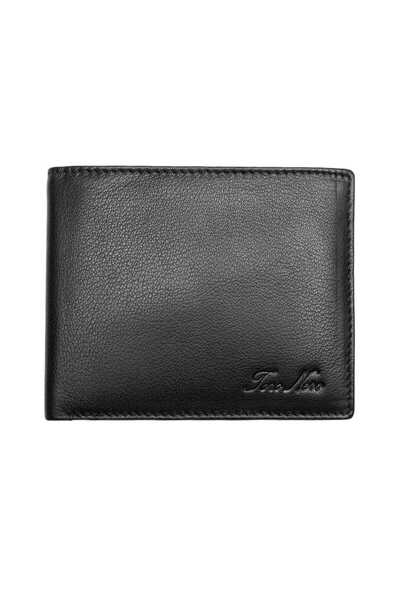 TORO NERO Men's wallet made of black genuine leather Manu, RFID protection