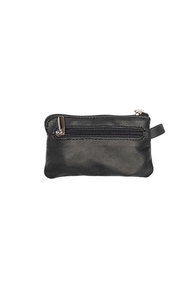 Toro Nero Men's key ring made of black genuine leather Key