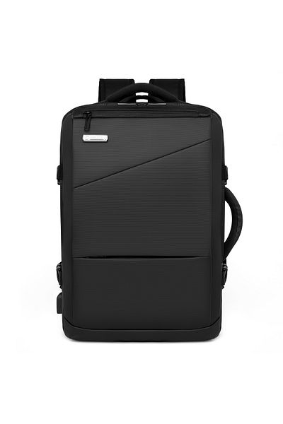 Helix - Zona Bag 18 Inch All in One Laptop BackPack with Multiple Compartments Black