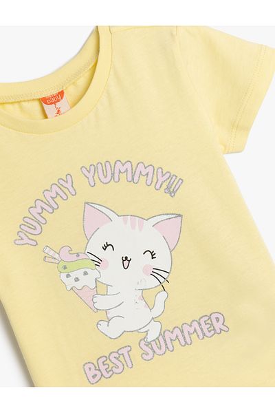 Koton Yellow Baby Girl T-Shirt 5Smg10024Ak