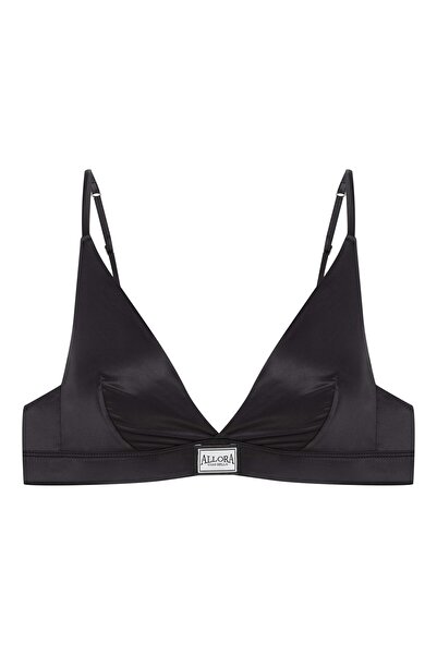 ESOTIQ Sutien triunghi moale BLOOVII, fără mâneci, din satin, cu etichetă fro...