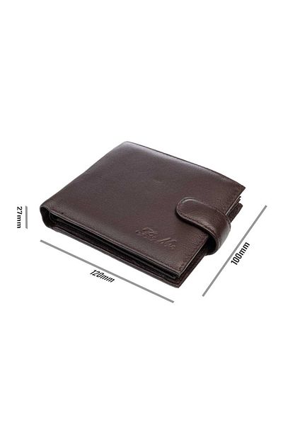 Toro Nero Men's Wallet Made Of Brown Genuine Leather Casual Code, Rfid Protection