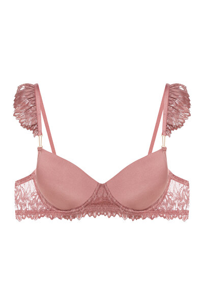 ESOTIQ Sutien push-up cu armătură și bretele decorative detașabile, cupe fine...