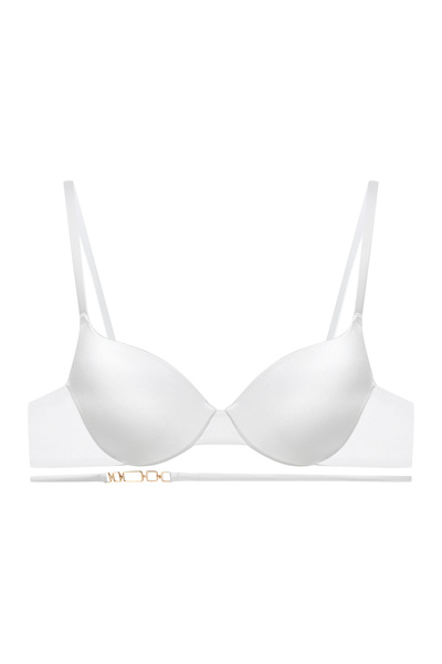 ESOTIQ Sutien push-up cu cupe și laterale fine, bretele decorative cu închizătoare, sexy și elegant | Olla