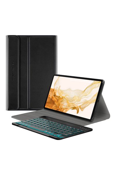 OEM Techsuit CozyTab Case with Keyboard for Samsung Galaxy Tab S8 Plus Black
