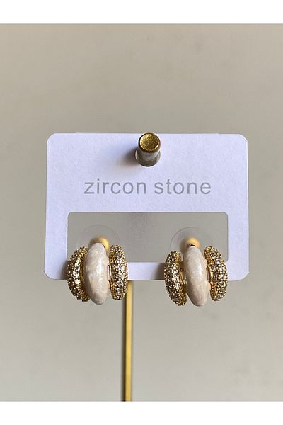 Çelik Luxury Gold Steel Earrings