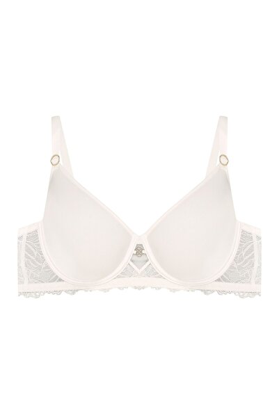 ESOTIQ Sutien cu armatură, cupe fine, detalii florale din dantelă, decorațiun...