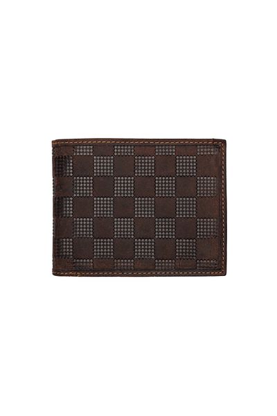 Toro Nero Men's wallet made of brown genuine leather Square