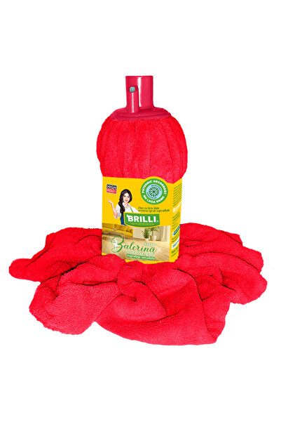 Brilli Rezerva mop Balerina, microfibra, suprafete sensibile, rosu