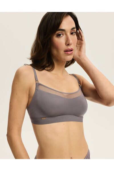 ESOTIQ Nursing Soft Bra with Mesh Modal & Elasthan Comfortable Maternity Bral...