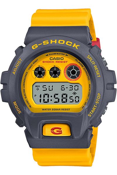 Casio G-Shock Watch - DW-6900Y-9DR Yellow Dial, Yellow Band