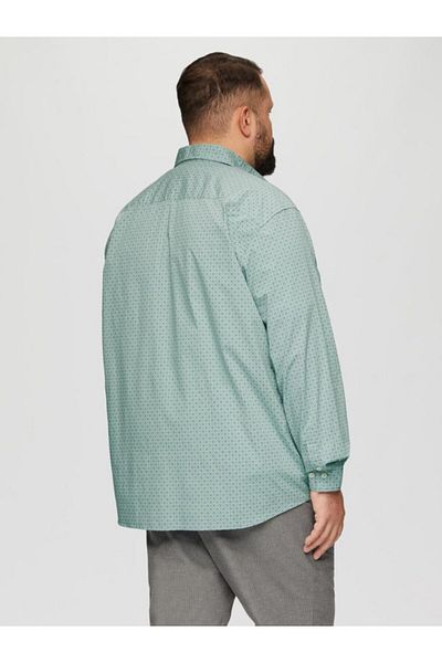 s.Oliver Big Sizes, Men's Big Sizes Shirt, Long Sleeve With Floral Print, Slim Fit