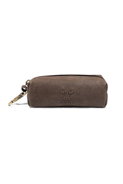 Toro Nero Men's key ring made of brown genuine leather Crayzi