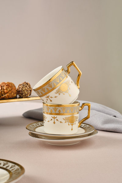 Karaca Tuğra 6 Kişilik Kahve Fincan Takımı 100 ml