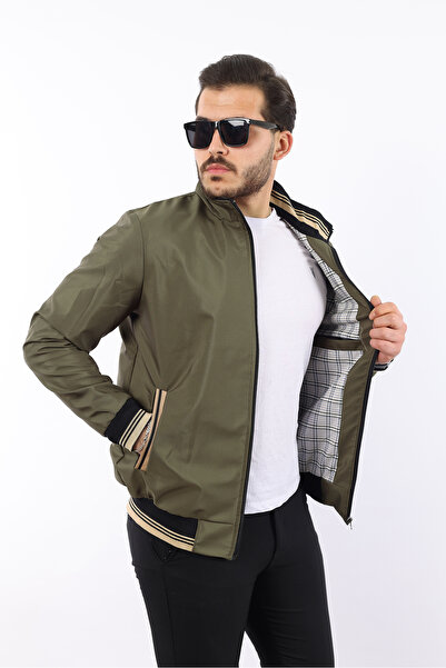 ixir Χακί Πράσινο Ανδρικό Παλτό & Μπουφάν - Κέντημα Εθνόσημο, Εποχιακό