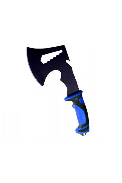 OEM Toporisca de supravietuire Tomahawk Hatch, maner ergonomic cauciucat, 27 cm, albastru