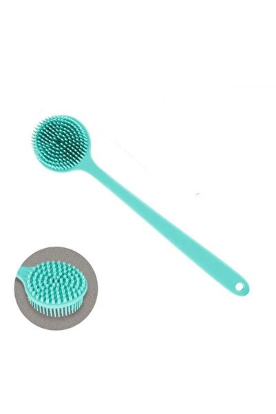 Choice فرشاة استحمام بمقبض طويل من السيليكون الأخضر من جل السيليكا، أدوات است...