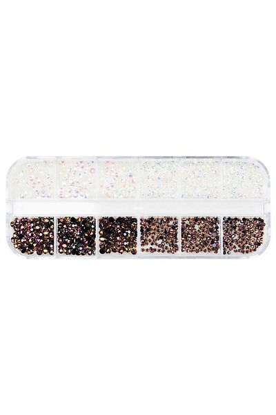LUXORISE Strasuri pentru unghii, cristale rafinate, 12 modele