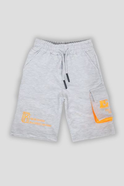 e-çocuk Boy's Er Printed Shorts with Flap Pockets - 1399