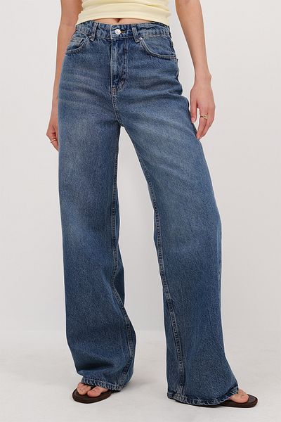 Addax Pantaloni jeans cu picioare late PN107-1-PNE