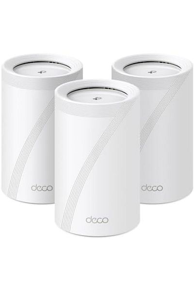 TP-LINK Deco BE65 | BE9300 Whole Home Mesh Wi-Fi 7 System (3-Pack), White