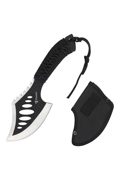 Foxter Camping and hiking axe, 27 cm, blade cover included, black