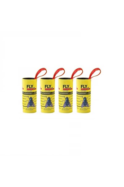 OEM Set of 4 fly traps, sticky paper tape, yellow