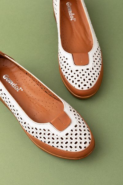 Gondol Pantofi casual de damă din piele naturală cu talpă anatomică perforată cu laser Pyt.6221