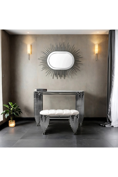 FERROVIA 120 CM GÜMÜŞ KAPLAMA DRESUAR