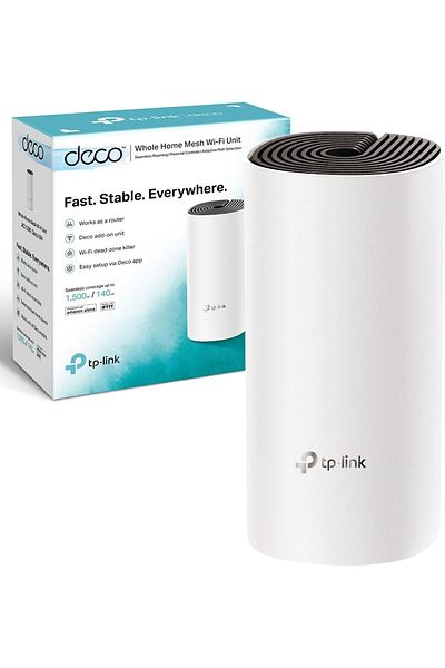 TP-LINK Deco M4 AC1200 Wi-Fi Router Wi-Fi Extender Booster, Add on Single Unit, White