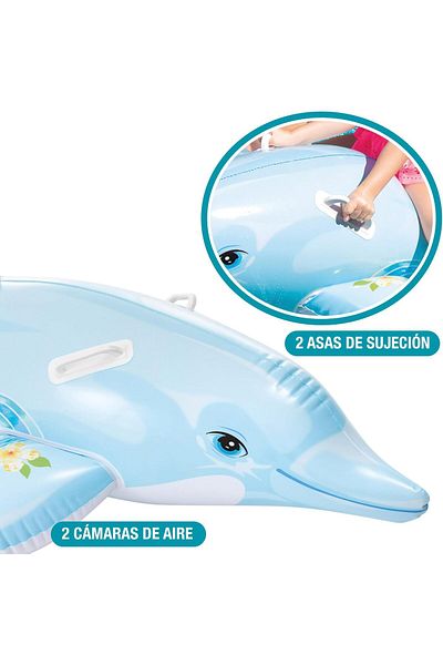 Intex Intex 58535Np Dolphin-Shape Inflatable Ride-On Float