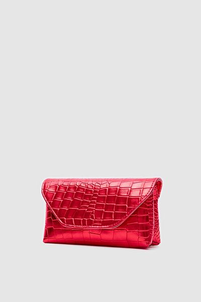 KARAN ÇANTA Gigi Red Clutch and Crossbody Bag