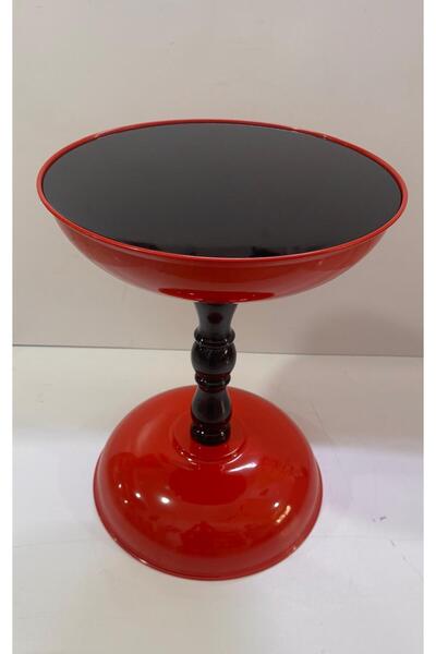 Nils Aksesuar Official Nill's Yan Sehpa Üst Yüzeyi Siyah Cam