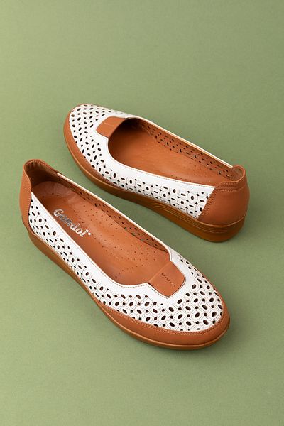 Gondol Pantofi casual de damă din piele naturală cu talpă anatomică perforată cu laser Pyt.6221