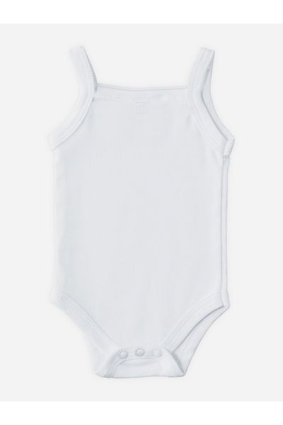Babies Basic By Styli Pack of 3 - Solid Combed Cotton Sleeveless Bodysuit