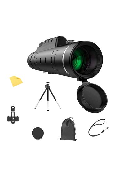 OEM Monocular set with tripod and phone holder, anti-reflective, glass optics, case