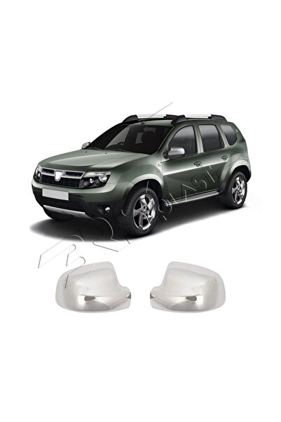 BRSPLAST Dacia Duster Uyumlu 2013-2017 Krom Ayna Kapağı 2 Parça Paslanmaz Çelik