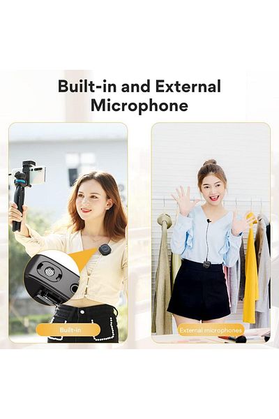 MAONO Maonocaster AU-WM820A2 Microfon Lavalier Wireless Compact pentru două persoane, 2.4GHz, cu monitorizare în timp real