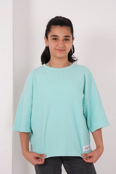 HayKids Tricou pentru fetiță, din țesătură, cu decolteu