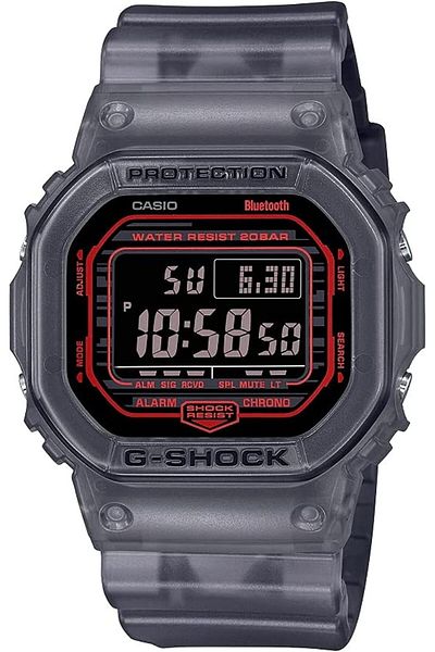 Casio G-Shock Watch - DW-B5600G-1DR Black Dial, Grey Band