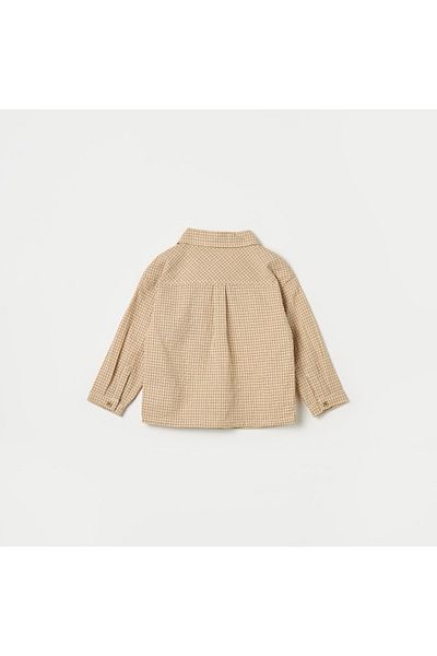 giggles Checked Shirt with Long Sleeves and Chest Pocket