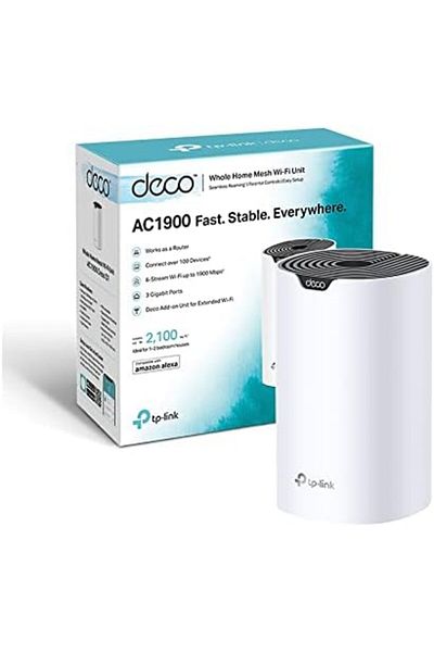 TP-LINK Deco S7 AC1900 Whole Wi-Fi, Add on Single Unit for All Wi-Fi 7/6/5 Deco Mesh Pack, White