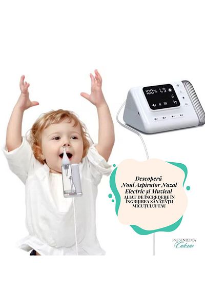 e-Wantay Digital Electric Nasal Aspirator, 9 Speeds, LED, Music, Large Tank, Night Mode