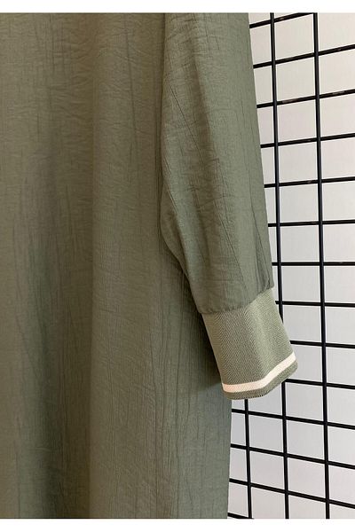 Armine Zippered Trend Tunic 25Yt433 Khaki