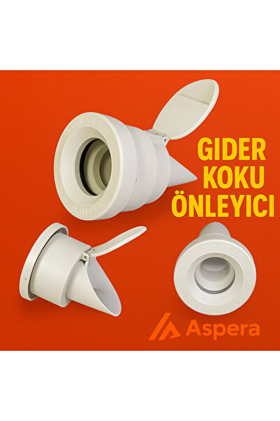 DESIPHON Koku Önleyici Çekvalfli Adaptör ContaØ50 Lavabo & Eviye Gideri için