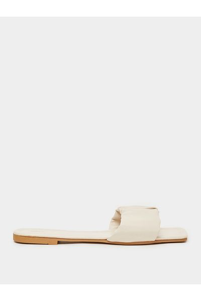 Styli Cushion Single Strap Flat Sandals